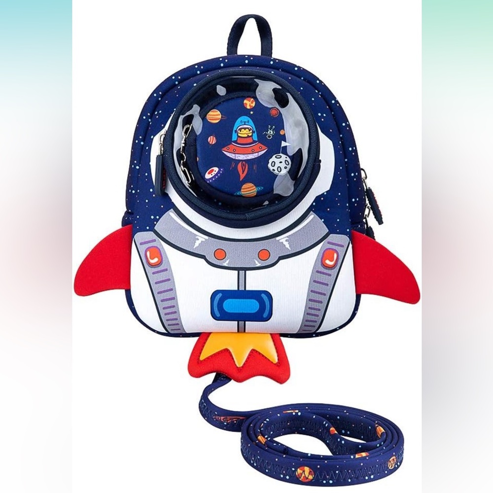 NWT Rocket Toddler Kids Backpack with Harness Leash, AVAILABLE IN PINK OR BLUE